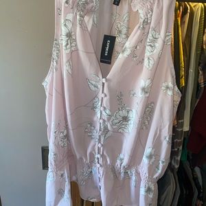 NWT express sleeveless shirt